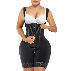 SHAPERX Fajas Colombianas Shapewear for Women Tummy Control Curve Enhancing Bodysuit with Zipper and Closures SHAPERX Fajas Colombianas Shapewear for Women Tummy Control Curve Enhancing Bodysuit with Zipper and Closures