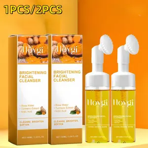 Turmeric Brightening Facial Cleanser, 1 Count/2 Counts Moisturizing Facial Cleansers, Deep Cleansing Facial Cleanser, Facial Skin Care Product for Women & Men, Unisex