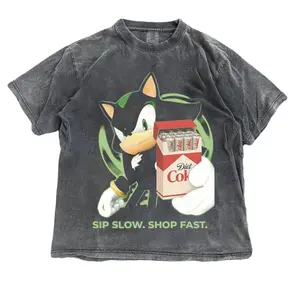 Shadow the Hedgehog Shirt, Sonic Shirt, sip Slow - shop fast T-shirt, Speed Parody Graphic T Shirt, Just a Fridge Cigg Diet Coke Shirt, Retro Cartoon Streetwear Shirt, Unisex Vintage Style