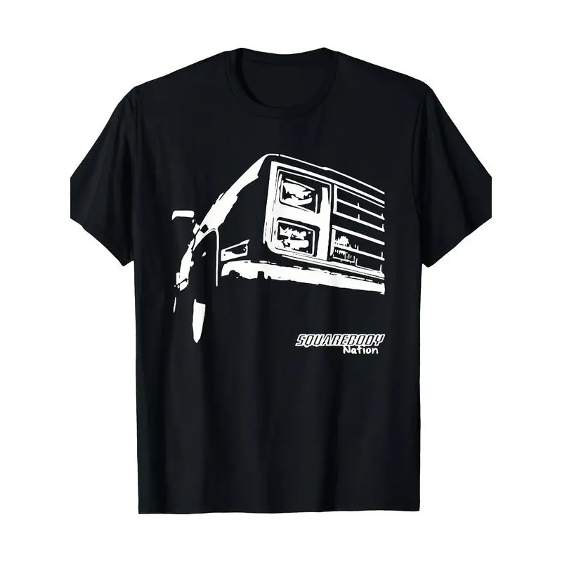 [100% Cotton] Square Body Nation Tees - Squarebody - Truck Lovers T-Shirt - 220G Adult Unisex T-Shirt Golf Gift T-Shirt For Men And Women shirts men