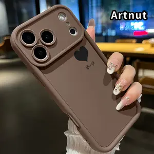 Case for  iPhone 17 Pro Max 16 Plus 15 14 13 12 11 XR Air E Heart of Love All Coverage Enhanced Camera Lens Protection Rugged Softcase Gift for Girl Shockproof Protector