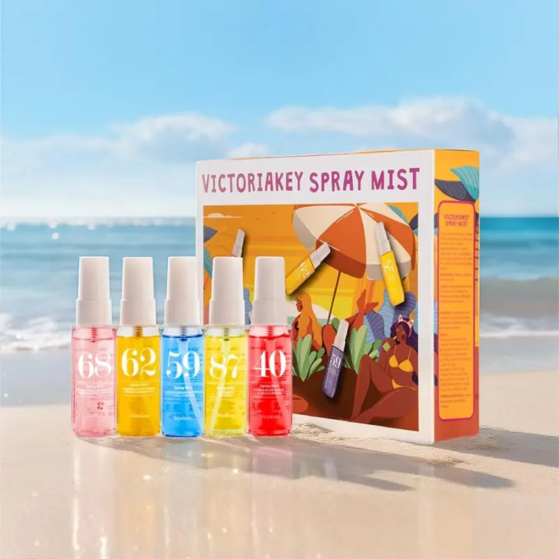 Summer Limited-Edition Brazilian Fragrance Mist Set, Spritz Set, Fragrance Beauty Set, Natural & Fresh Scent, Ideal for Travel, Home & Office, Perfect Holiday Gift Perfume Gift Sets, Body Envy Sets