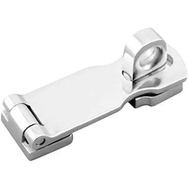 316L Stainless Steel Heavy-Duty Door Hasp with Turning Padlock Eye Mount, 2.95x0.99" Yacht/RV Locks, Corrosion-Resistant Security Hardware with Safety Lock & Secure Latch Closure for RVs