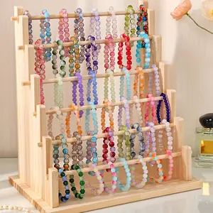 Wooden Jewelry Display Rack, Multi-layer Jewelry Storage Rack, Bracelet Display Rack, Jewelry Organizer for Home & Office, Jewelry Holder Organizer, Boxes