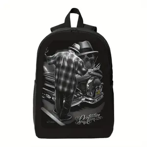 Vintage 90s Urban Street Backpack - Casual, Functional Design with Adjustable Shoulder Straps, Machine-Washable Build, Durable Zippers for Daily Commuting, Casual Wear, Casual Backpacks, Functional Backpacks