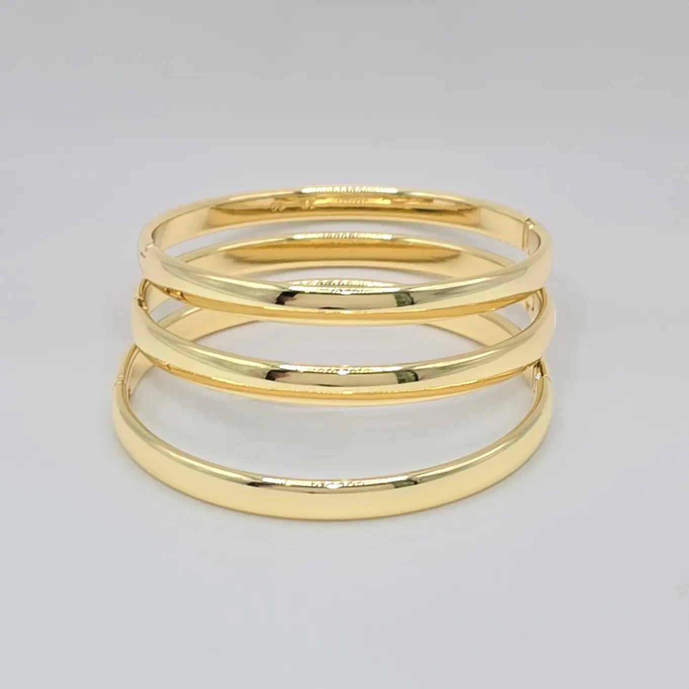 Set of 3 Plain Bangles for Daily Use, Stylish Design for Women