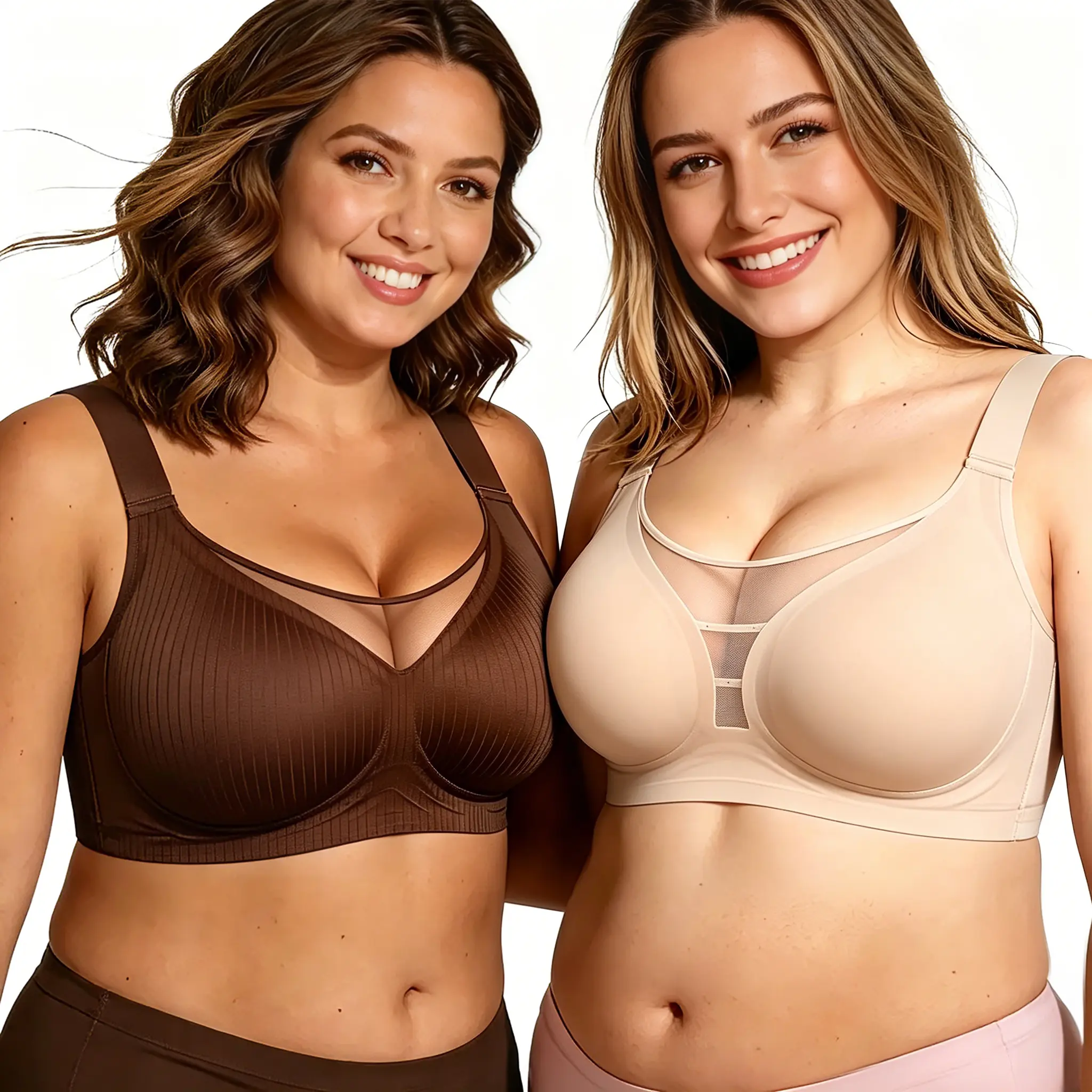 Women's Comfortable Everyday wear Wireless Bras, Deep V, Push Up, with Adjustable Straps & Sequin Embellishments TikTokShopJumpstartSale Summervibes DealsForYouDays