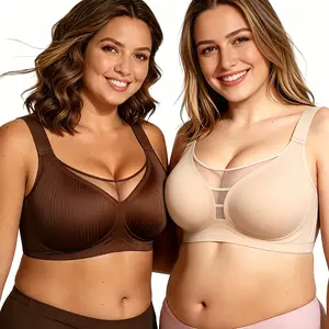 Women's Comfortable Everyday wear Wireless Bras, Deep V, Push Up, with Adjustable Straps & Sequin Embellishments TikTokShopJumpstartSale Summervibes Fathersdaygift