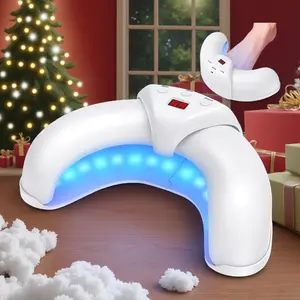 Toenail Fungus Device for Multiple Toenails & fingernails, Extra-Strength Nail Fungus Treatment Lamp Kit, Nail Fungus Laser Treatment LED Light Device, Nail Repair Solution for foot jock itch Damaged and Discolored Nails, Suitable for Home Use White Fast