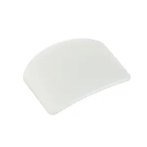 20-piece set of food-grade transparent soft scrapers for baking, semi-circular plastic cake cream scrapers, a tool for smoothing batter and smoothing surfaces, durable and flexible