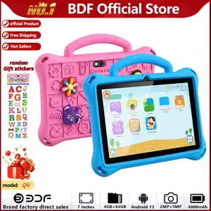 Bdf 7-Inch Kids Tablet, 4GB RAM, 64GB Storage, Fhd Display, 4000mah Battery, Parental Control, Wi-Fi & Bluetooth-compatible, Blue/