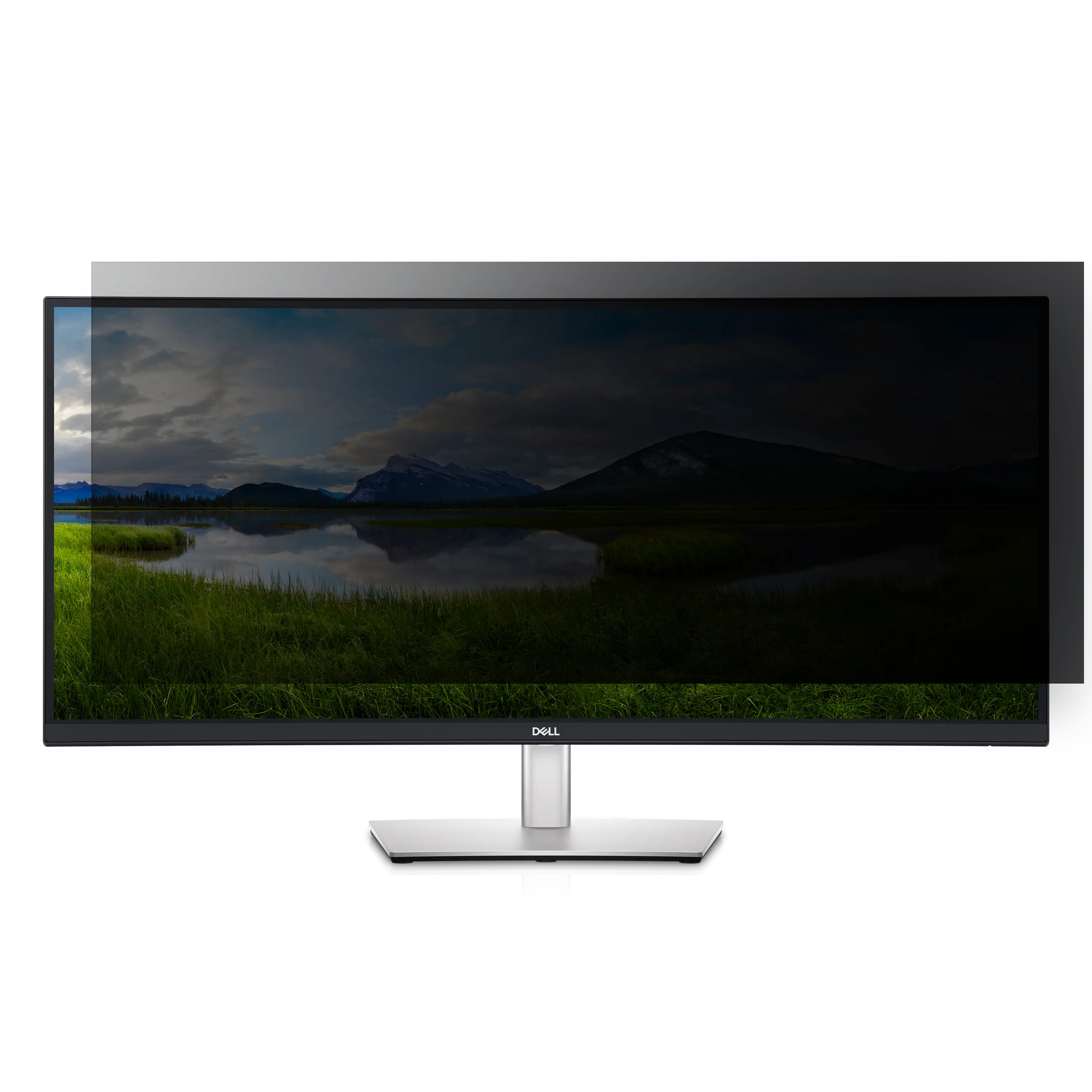 4Vu™ Privacy Screen Protector for 34" Ultra-Wide Curved PC Monitors - Curved Fit, Anti-Glare Monitor Cover, Narrow View Angle, Public Use Information Safeguard