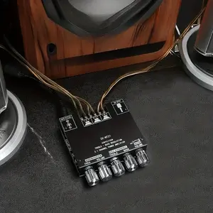 Wireless 2.1 Channel Digital Stereo Amplifier Board with Subwoofer 50W+50W+100W, High and Low Independent Control, DC12-24V, BT/AUX Input ZK-MT21, Home Audio Upgrade, Sleek Design, Durable Construction, Sound System, Compact Design