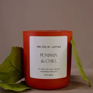 Pumpkin & Chill - Melted By Justina 11OZ Soy wax Candle