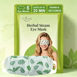 5Pcs Wormwood Steam Eye Masks, Self-Heating Eye Pads for Relaxation & Rest, Disposable Warm Compress, Relieves Dry Eyes & Discomfort, Sleep Eye Cover, Travel & Spa Essential, Gift Set Screen Fatigue, Travel, Sleep, Gifts - Calming Heated Eye Mask