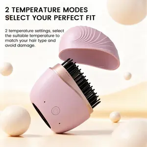 Pink portable cordless comb is mini and smooth, leaving hair shiny and silky. It's safe and gentle on the scalp, features Type-C charging, and is easy to use. An ideal gift choice.