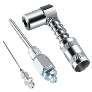 90 Degree Grease Nozzle Adapter 3 Jaw Coupler Needle Nozzle Grease Fitting Tool