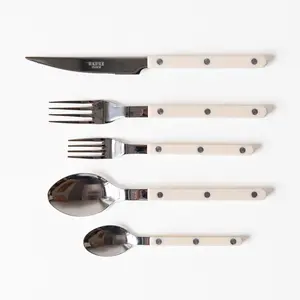 5 Piece Bistrot Place Set in Ivory, from Sabre Paris