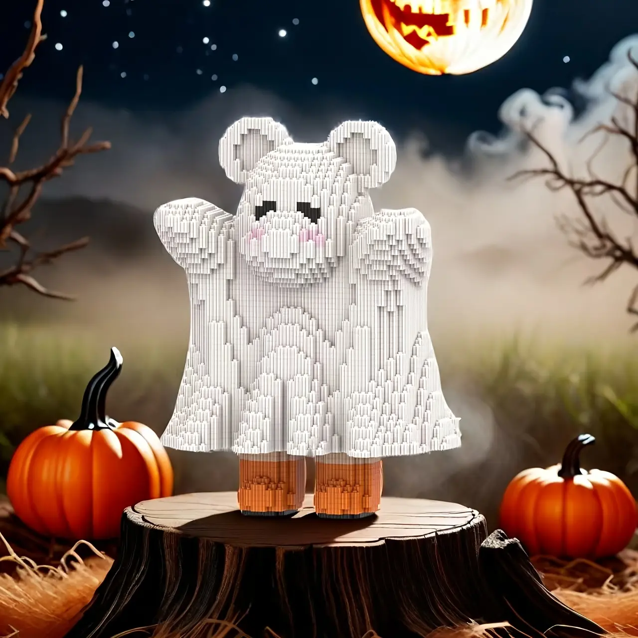 Halloween Ghost 3D Jigsaw Puzzle Building Kit, Creative Room Decor Gift for Birthday/halloween/festivals, Perfect for Personal Use or Gifts, Puzzle Art Gift