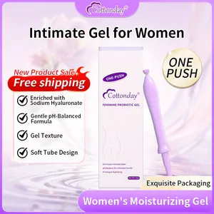 Cottonday Women's Probiotic Gel - pH Balanced Formula for Intimate Hygiene, Prevents Odor & Itching, Soft Tube Design, Gentle Moisturizing Gel