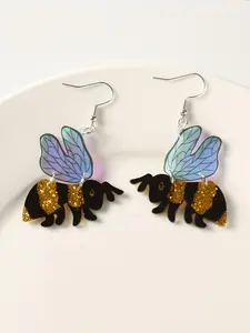 Bee Design Dangle Earrings, Cute Animal Design Drop Earrings for Women & Girls, Fashion Jewelry for Party, Daily Decor, Trendy All-match, Trendy Jewellery Accessories & Exquisite Jewelry for Birthday Gift
