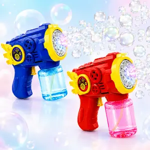 Electric Bubble Blaster for Kids, Portable Bubble Maker Toy with Fun Light-Up Style for Backyard and Summer Play