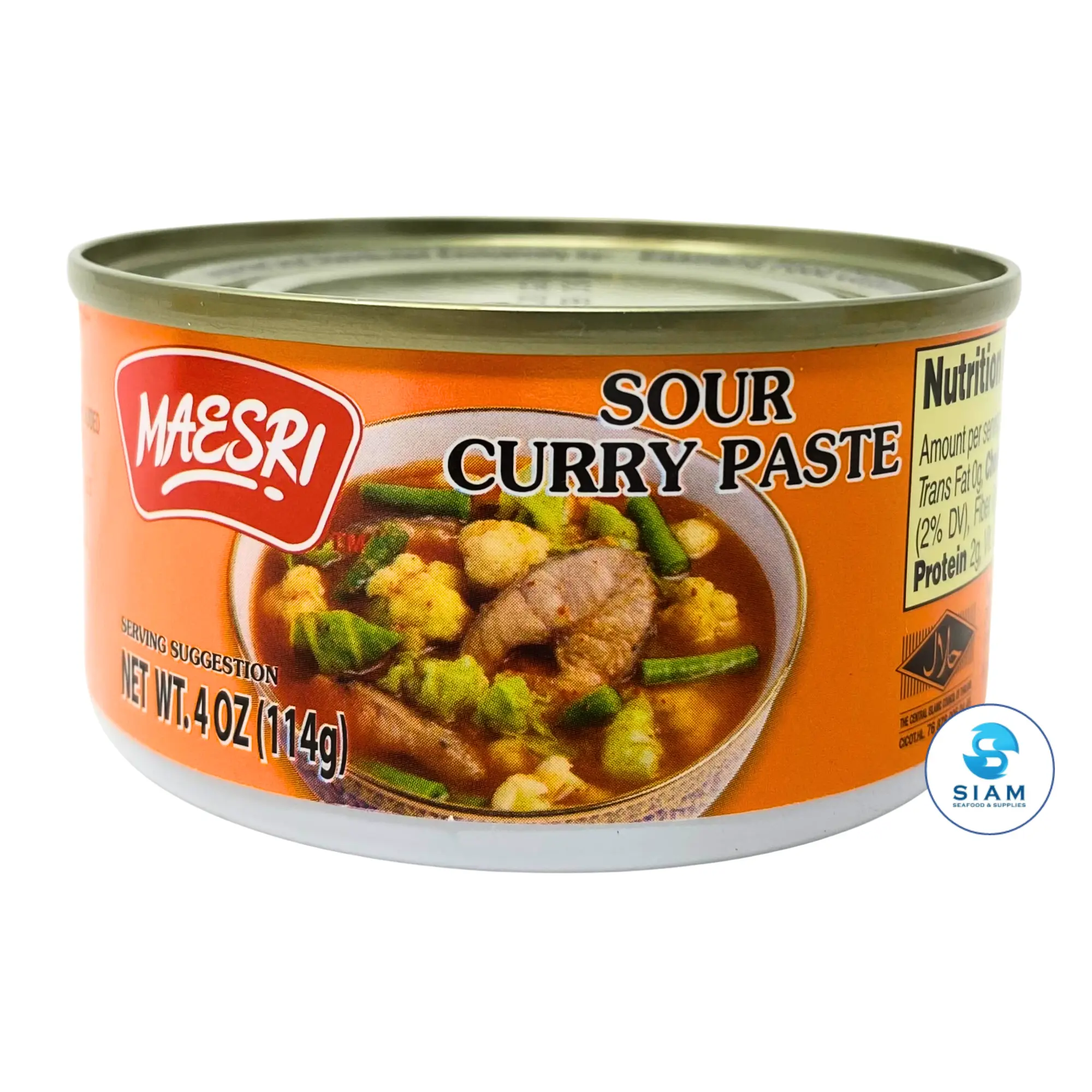 MaeSri Sour Curry Paste (Gaeng Som) (4 oz) น้ำพริกแกงส้ม แม่ศรี