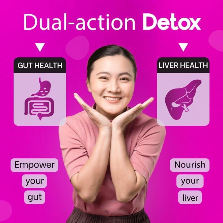 Liver Detox Supplement, 30,000mg Milk Thistle Extract, Turmeric, Artichoke & Glutathione – Supports Liver Health & Antioxidant Function – 60 Tablets