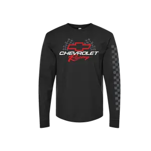 Chevy Racing "Checkered Flags" Long Sleeve T-Shirt