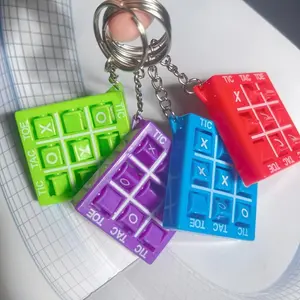 Colorful Mini Tic Tac Toe Keychain Game - A Fun Educational Toy for Kids' Birthday Parties, Back to School, Valentine'S Day, Christmas, And Easter; Perfect As Bulk Gift Bag Fillers Or Backpack Charms
