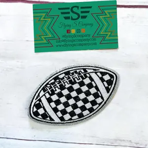 Checkered Football Patch (Patch ONLY)
