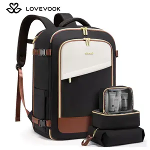 LOVEVOOK  Valentine's Day TSA-Friendly Carry-On Travel Backpack with Laptop Compartment, Spring Glow Up Airline Approved Travel Bag for Camping,Outing,Weekend Trips