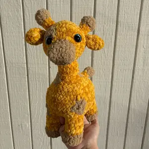 Giraffe Crochet Plush Toy Handmade
