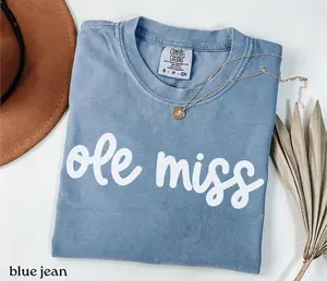 Comfort Colors® Ole Miss Shirt, Mississippi Football, Ole Miss Game Day, Ole Miss Shirts for Women, College Football Season