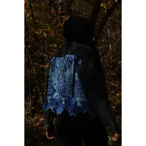 Berry Trail- Reworked Denim Jacket