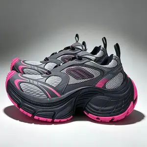 trendy designer running chunky shoes men's and women's 10xl dad shoes size 35-46 height increasing lightweight trainers multiple color cargo sneakers