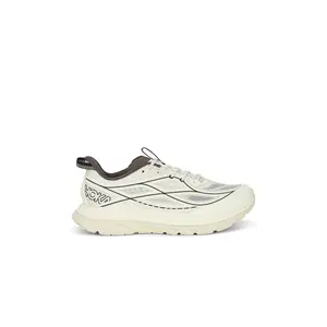 HOKA M Mach Remastered in Eggshell & Asphalt Grey