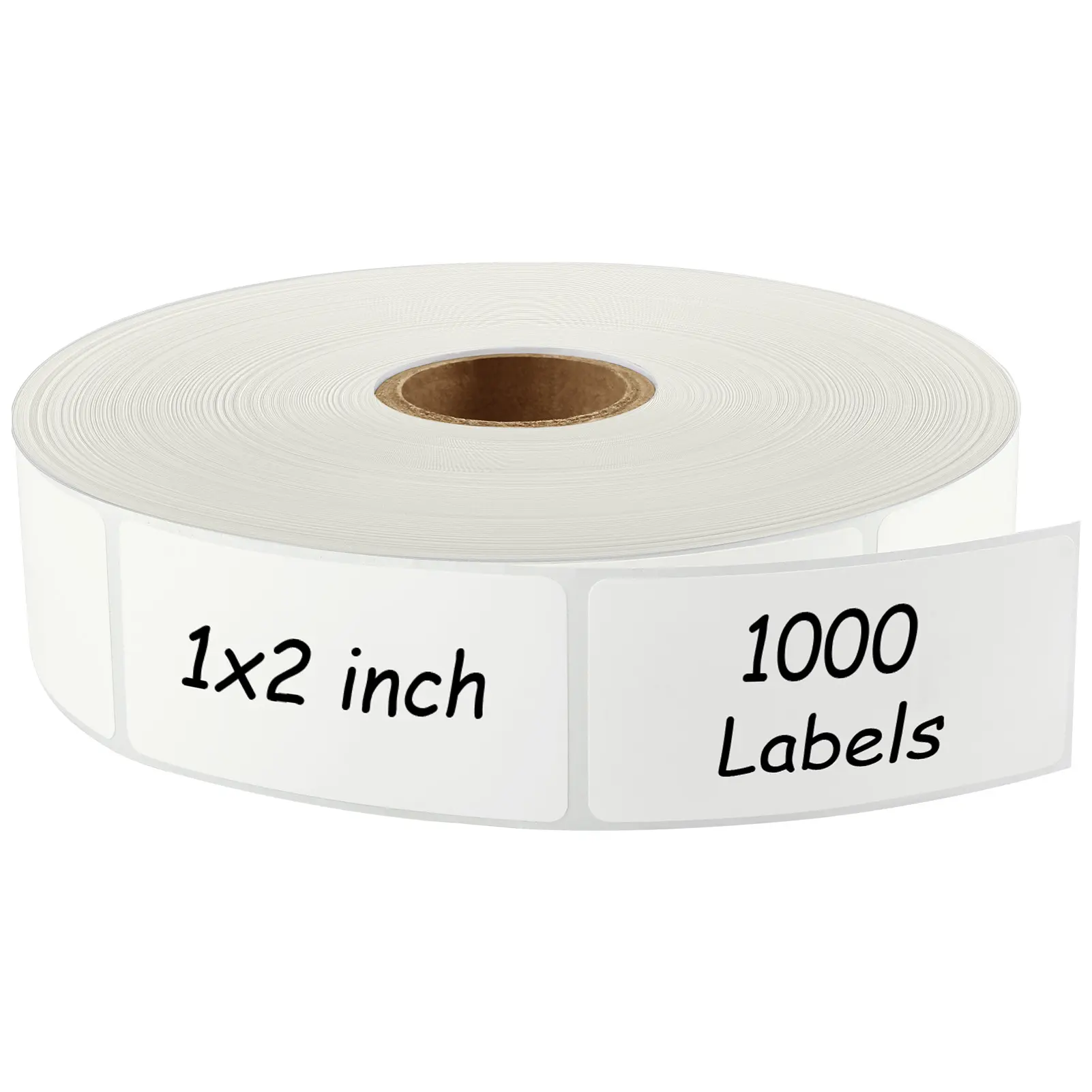 MaxGear Laminated Paper Freezer Labels, 1000 (1x2 inch) Removable Meal Prep Stickers with Industrial Adhesive, Waterproof, Oil-Resistant, No-Residue, Dishwasher-Safe, Icy-Temp Crisp Print, Ink Won’t Smudge or Fade for Plastic Kitchen Food Containers
