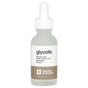 Natural Outcome Glycolic, Renewal Serum, Fragrance Free, 1 oz (30 ml)