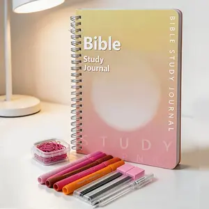 Bible Stationery Kit Gift Set with Gift Box, Christian Women's Diary Box, Church Gathering Bible Study Supplies, Colorful Theme