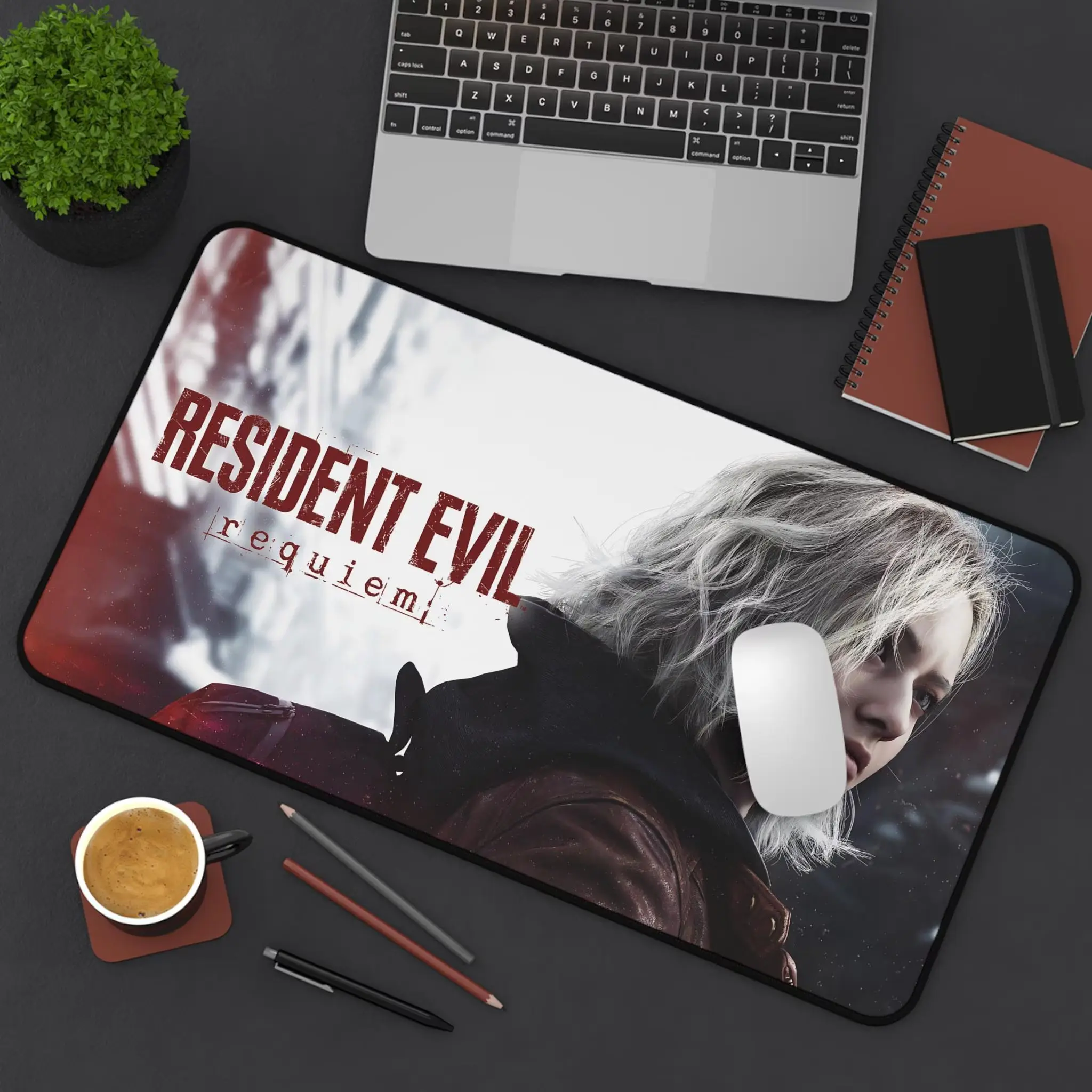 Resident Evil Requiem Desk Mat, XXL Gaming Mouse Pad with Female
