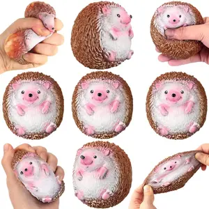 Hedgehog-Shaped Stress Ball — A Fun, Squeezable Mini Foam Ball for Stress Relief and Anxiety Soothing; An Excellent "Thank You" Gift.