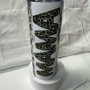 Mama Cheetah Tumbler/Bluetooth  Speaker Tumbler with fun sassy design  Drinkware Bottle  Cup Water Bottles Lid Washable Reusable Bottled Portable