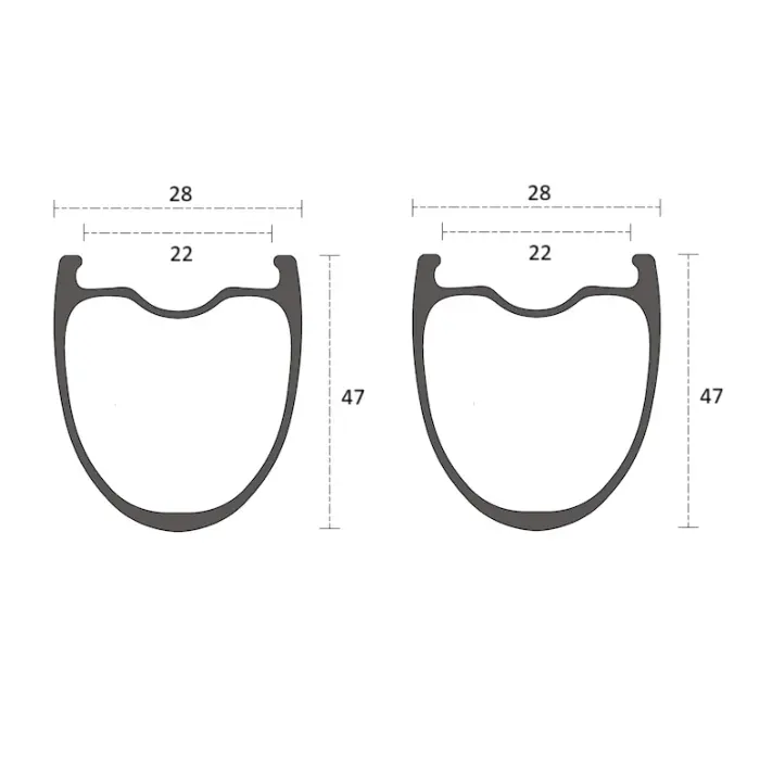 PRO | RM47      Extra light Road Rim brake