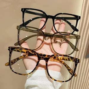 1Pc/3Pcs/4Pcs Anti Blue Light Glasses Classic Popular Square Frame Glasses Set Men's and Women's Fashion Glasses