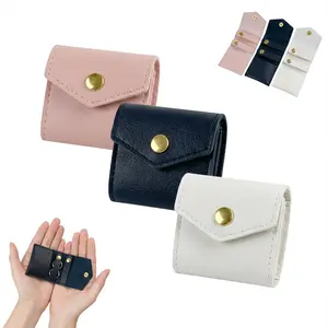 3 Pcs Mini Travel Jewelry Case Rolls, Microfiber Organizer Pouch Foldable Jewelry Roll Case Organizer