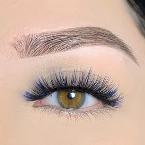 "Bleu Lashes" 3D Faux Mink Blue Eyelashes