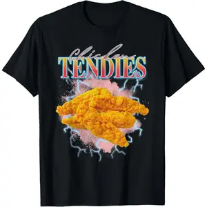 Chicken Tendies Heavy Metal World Tour Hardcore Music T-Shirt Graphic tees