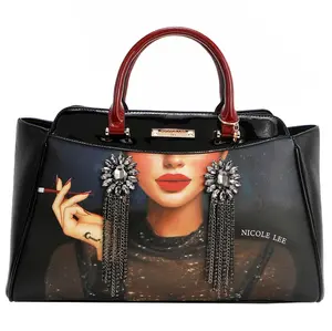 NICOLE LEE SAMANTHA LA BELLEZA WIDE HANDBAG