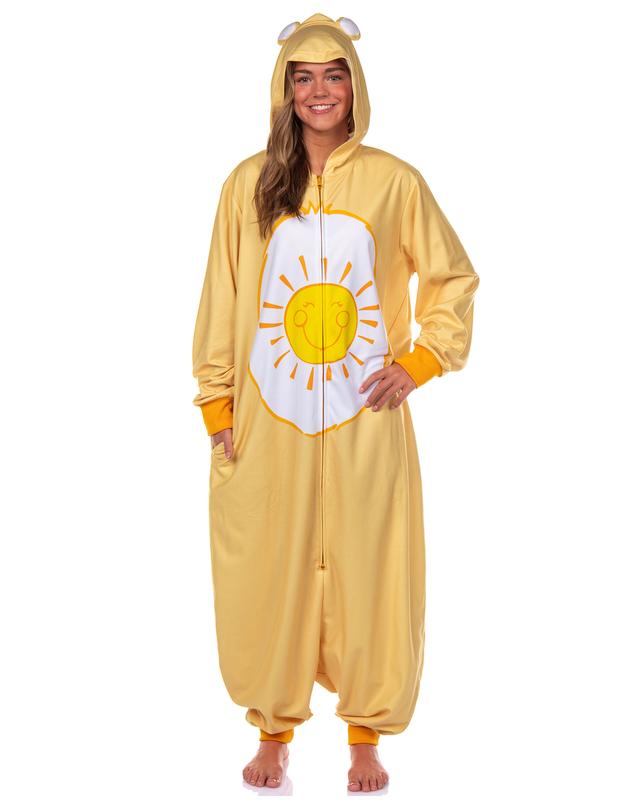 Care Bears Adult Kigurumi Union Suit Funshine Bear Costume Pajama Outfit